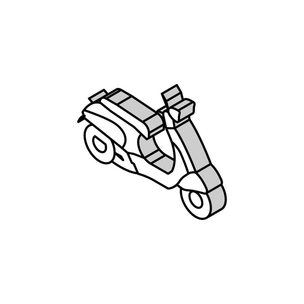 commuters minis isometric icon vector illustration