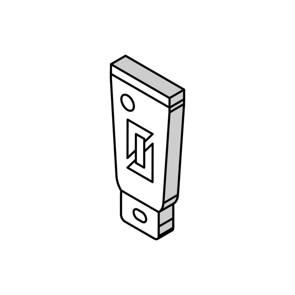 sunscreen for face isometric icon vector illustration