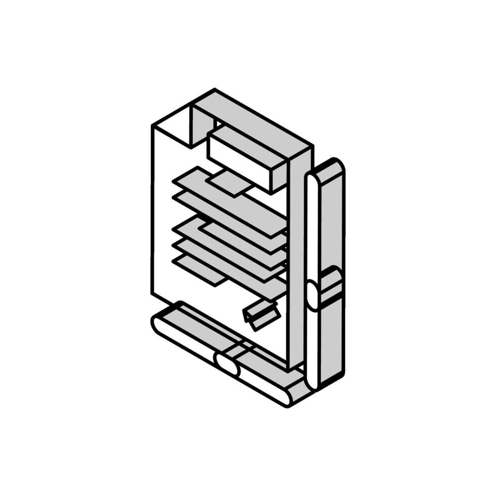 página navegación Desplazarse isométrica icono vector ilustración