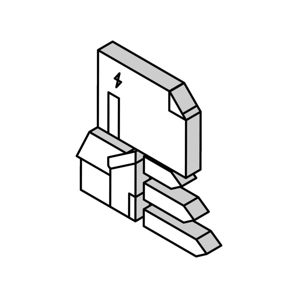 energy performance certificate isometric icon vector illustration