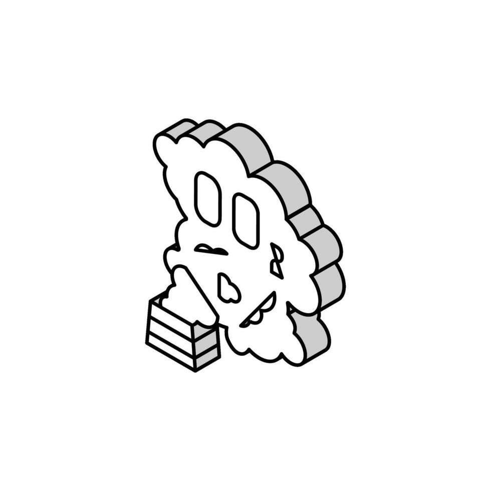 carbon dioxide co2 isometric icon vector illustration
