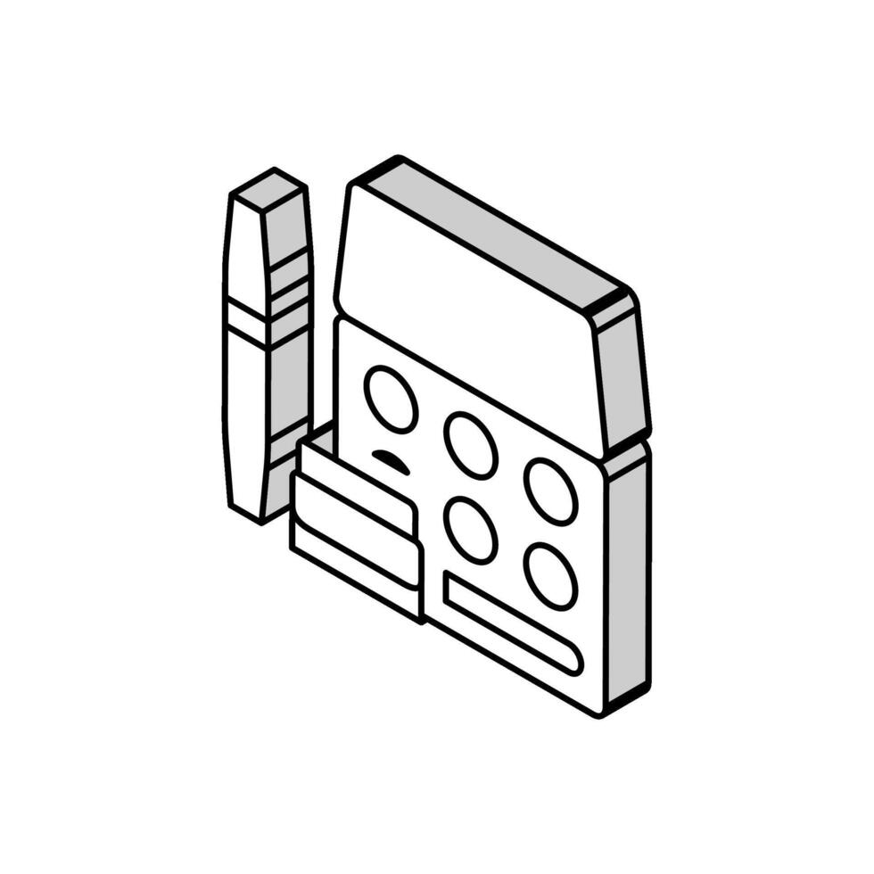 cosmetic set isometric icon vector illustration