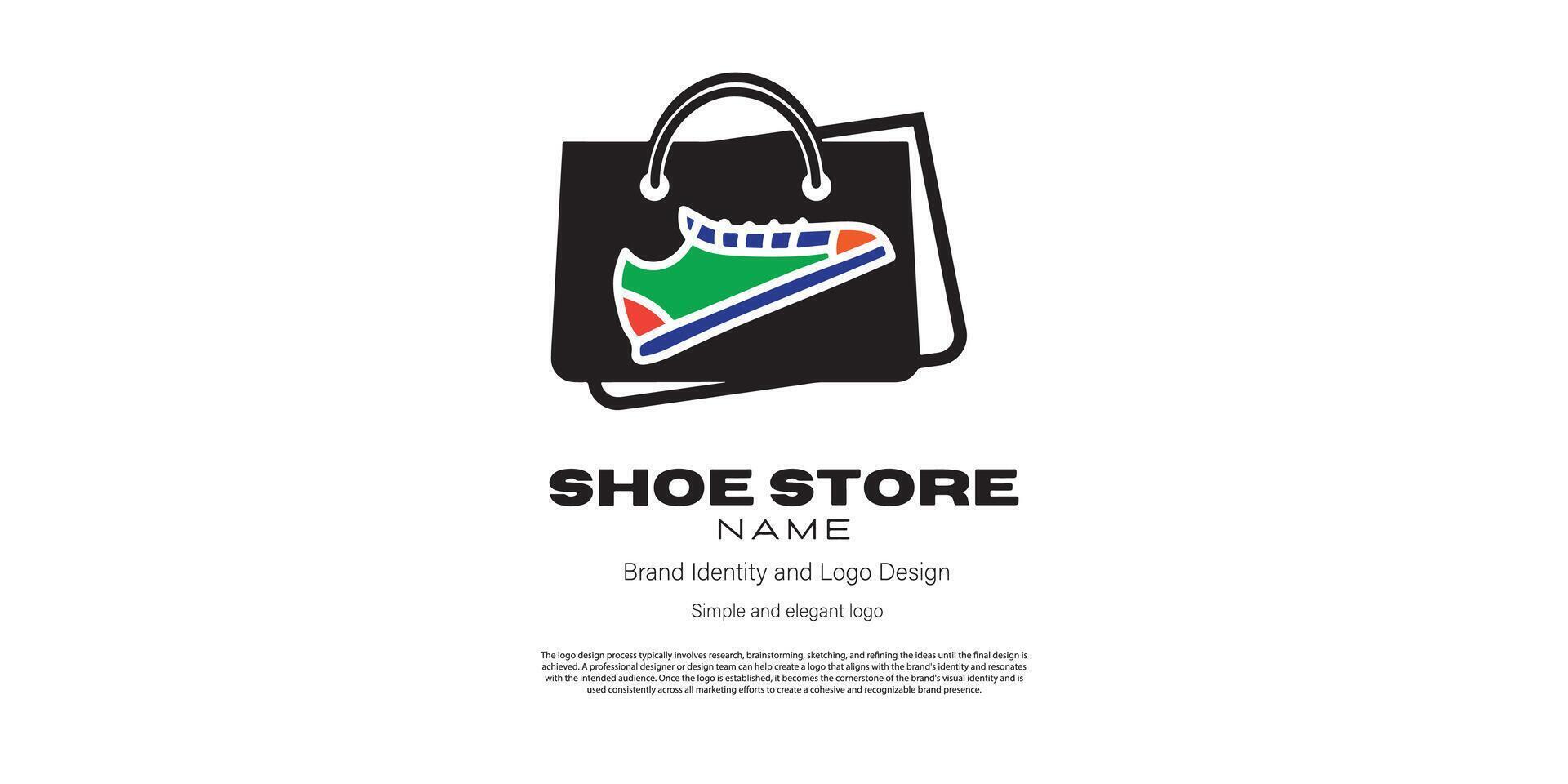 shoe store logo design for e commerce or logo designer vector