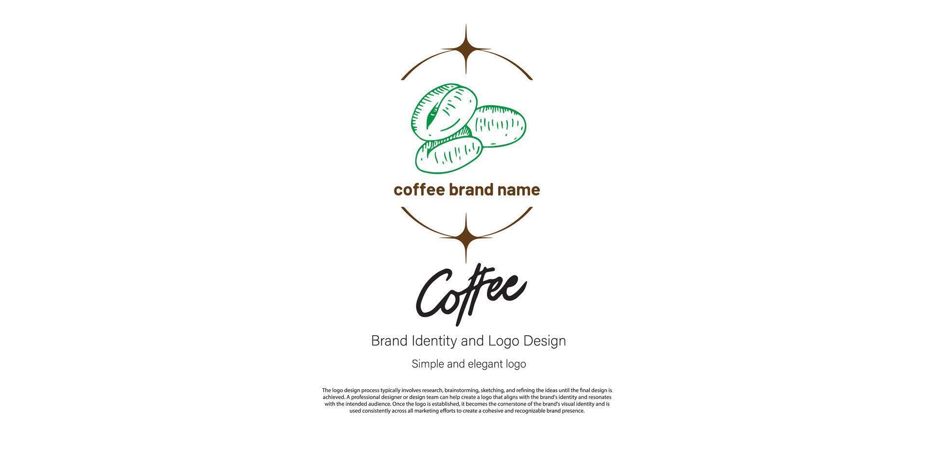 coffee shop and food logo design for logo designer or web developer vector