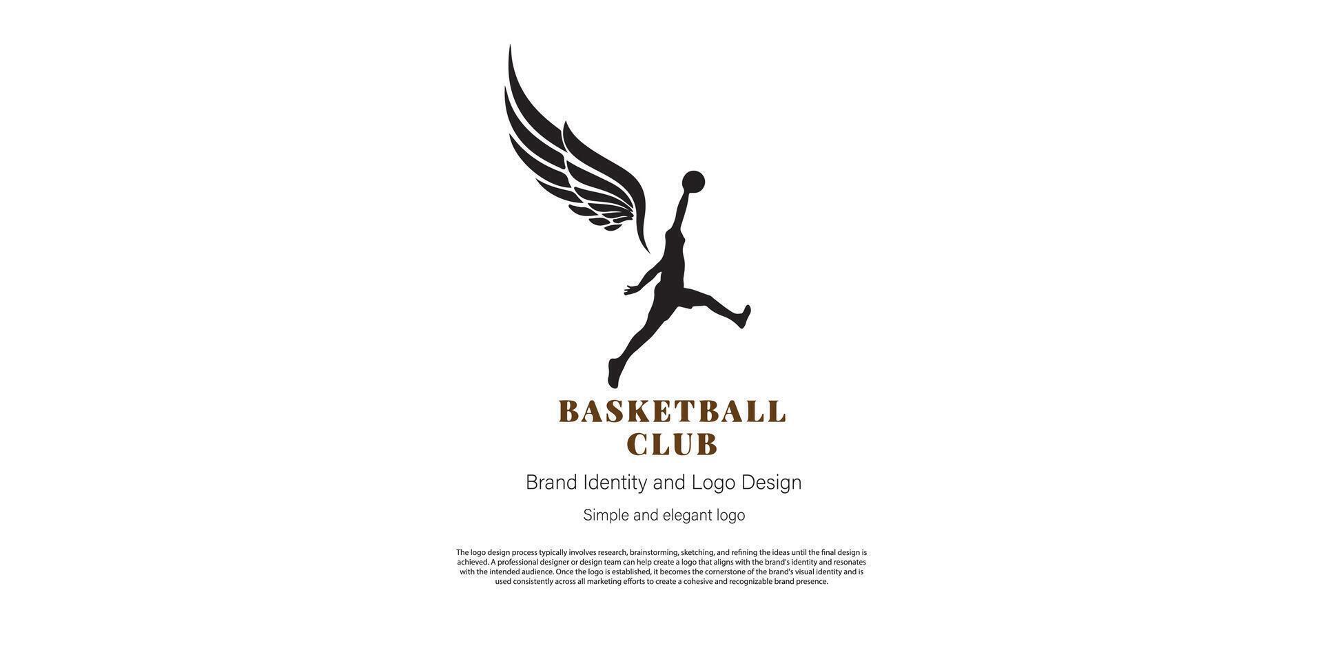 basketball logo design for club or logo designer vector