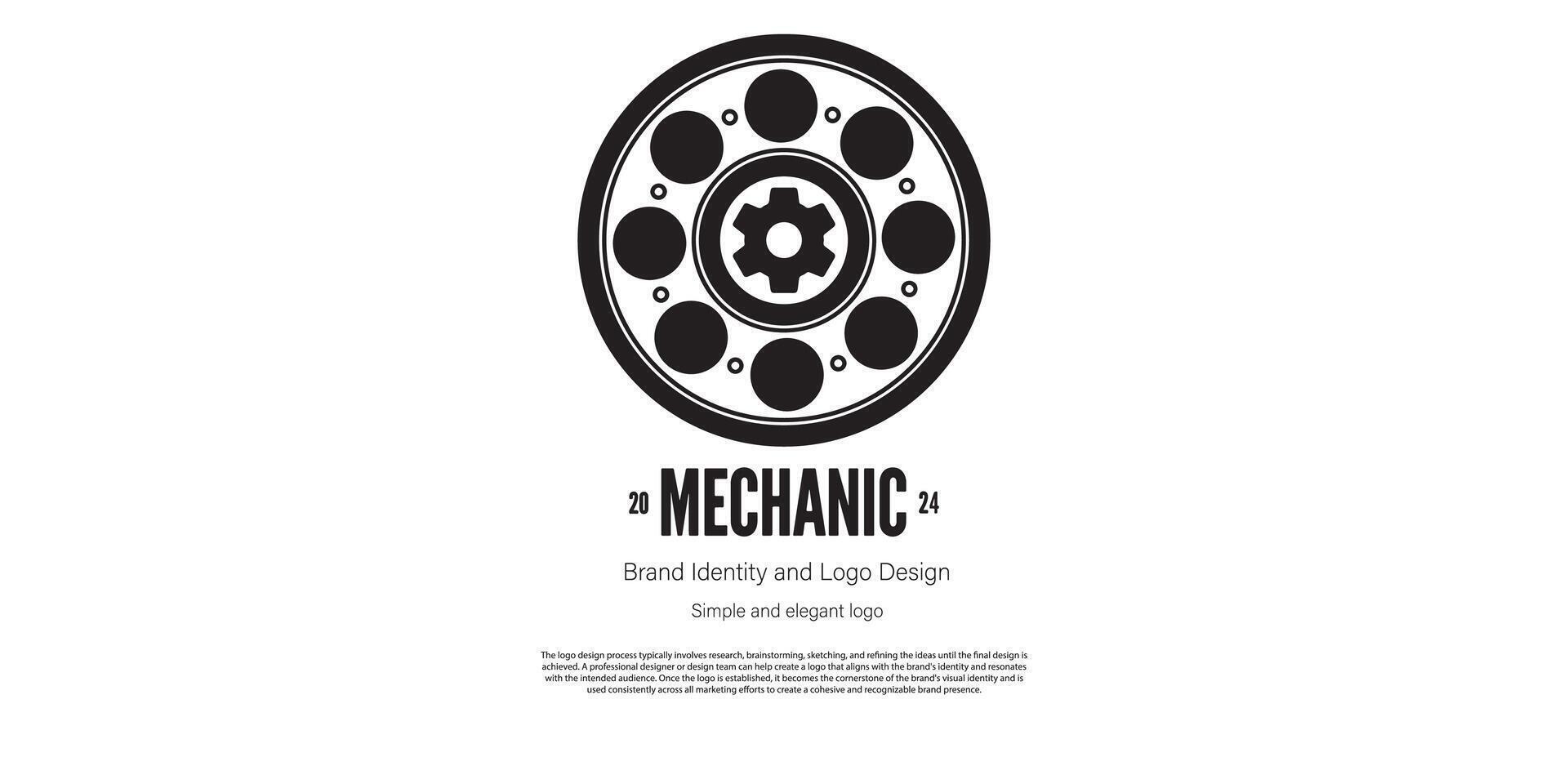 mechanical amd automotive logo design for logo designer or web developer vector