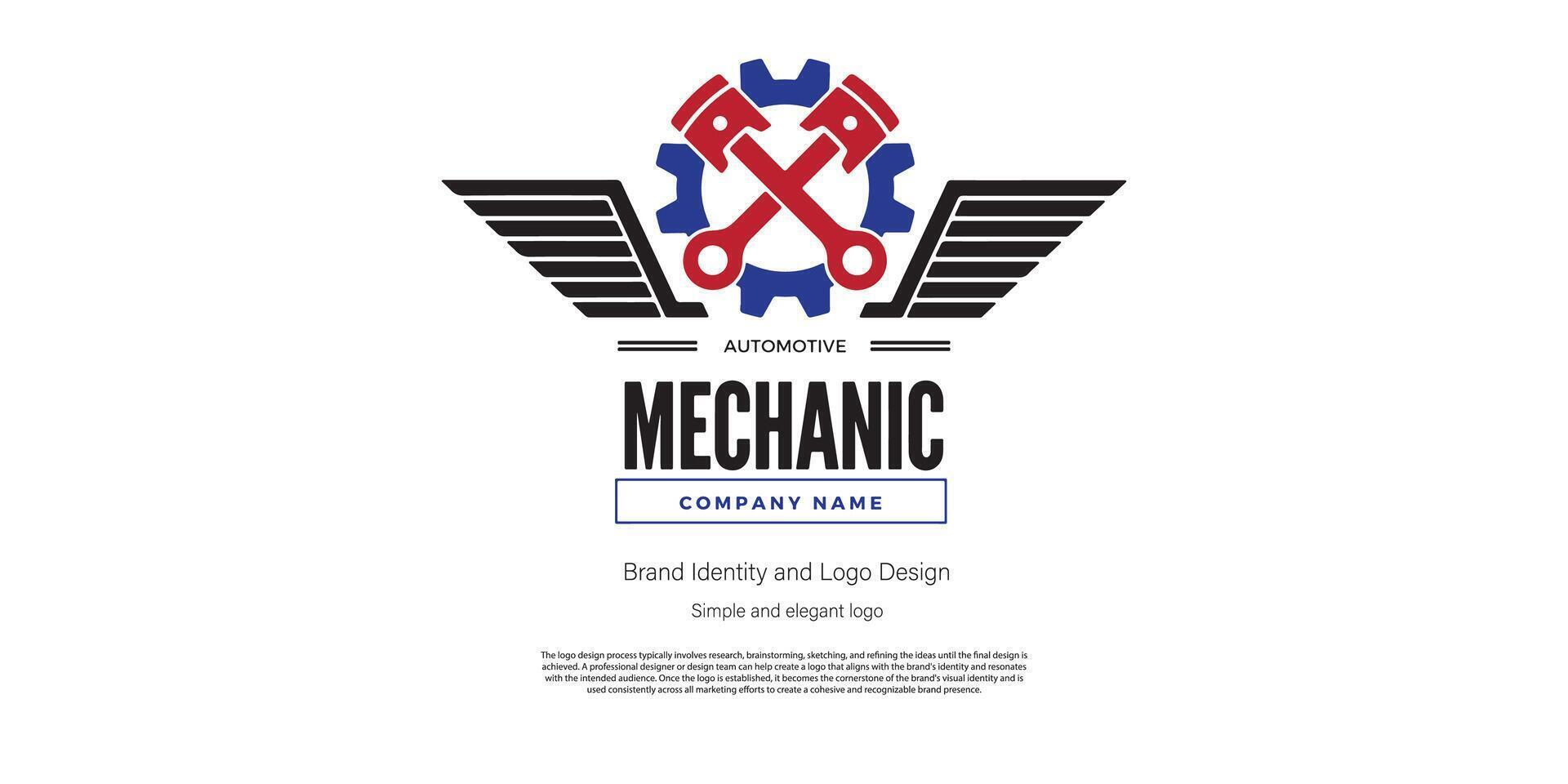 mechanical amd automotive logo design for logo designer or web developer vector