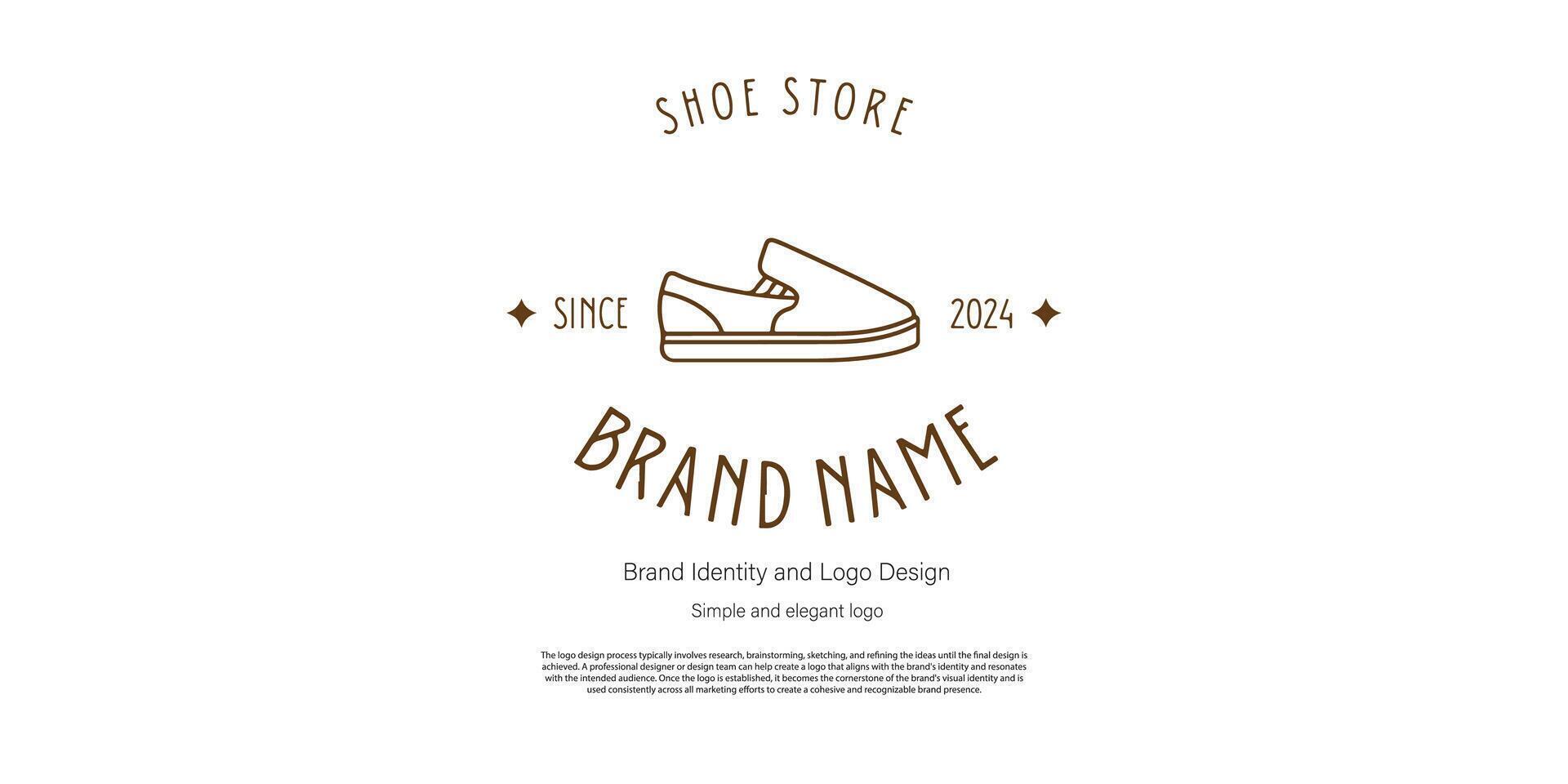 zapato Tienda logo diseño para mi comercio o logo diseñador vector