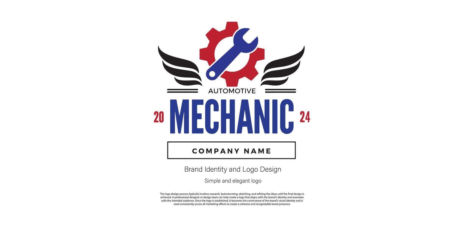 mechanical amd automotive logo design for logo designer or web developer vector