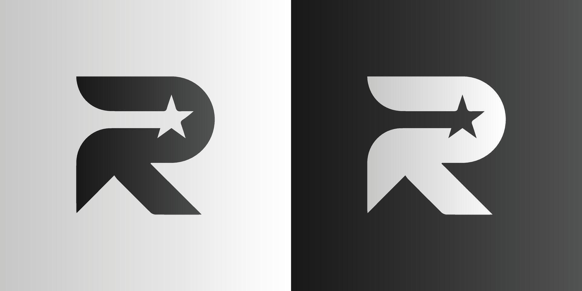 Letter R logo icon design template elements vector