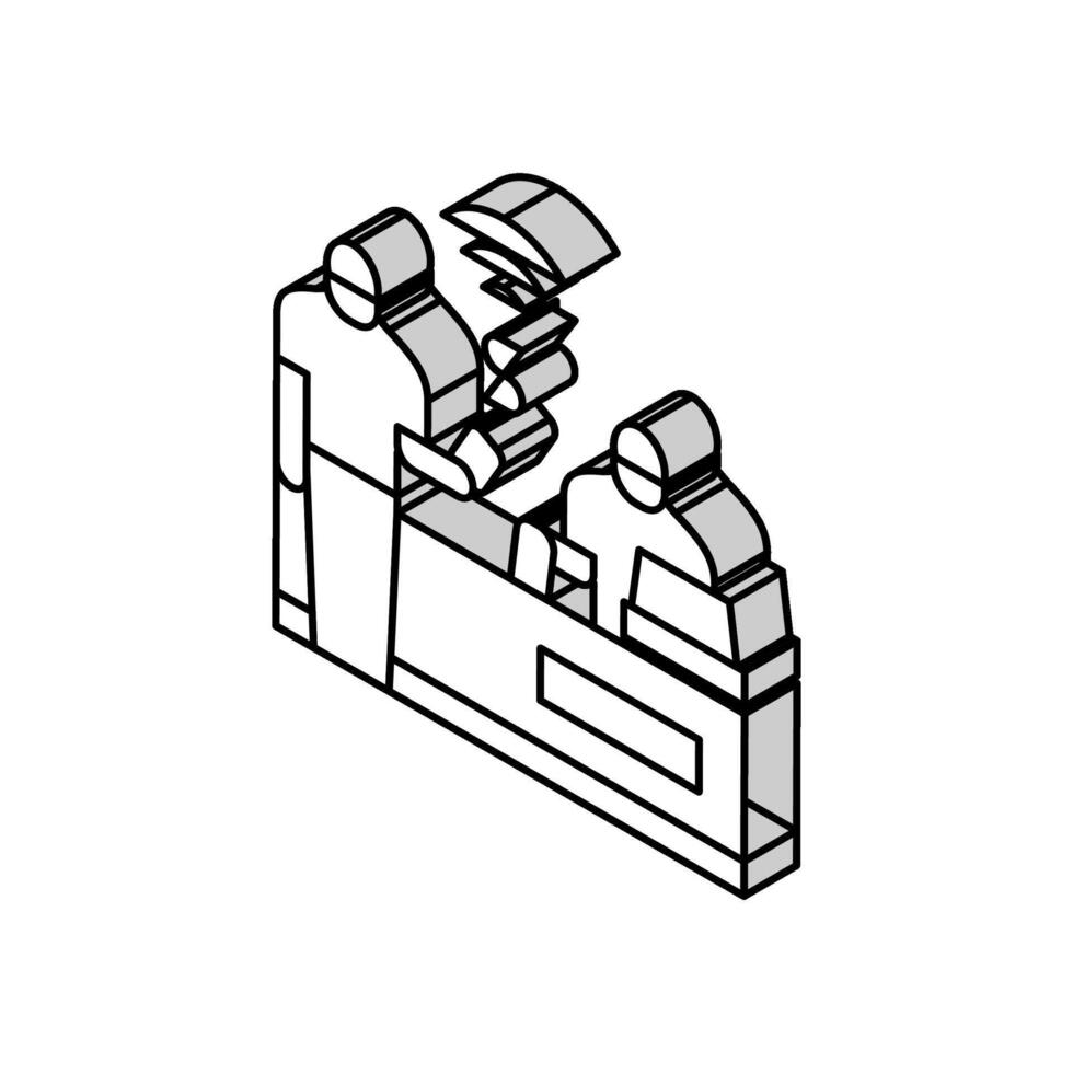 purchase contactless isometric icon vector illustration