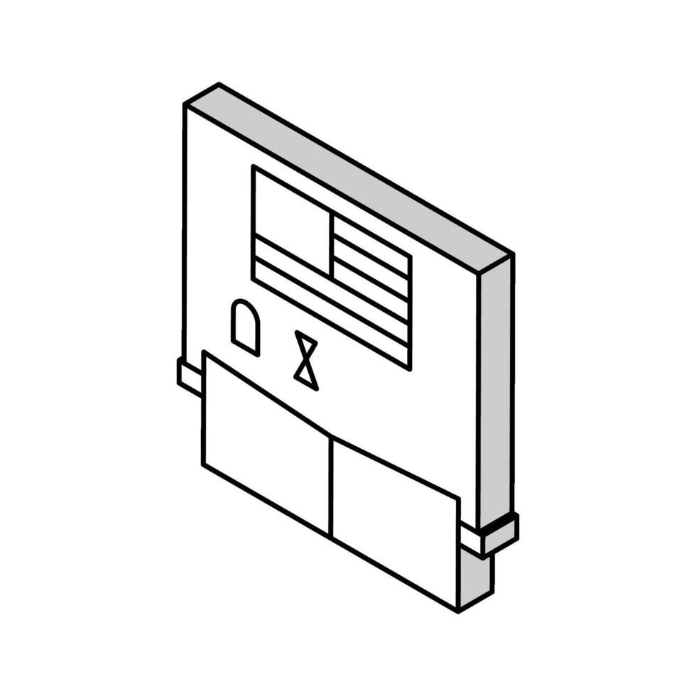 lección Inglés isométrica icono vector ilustración