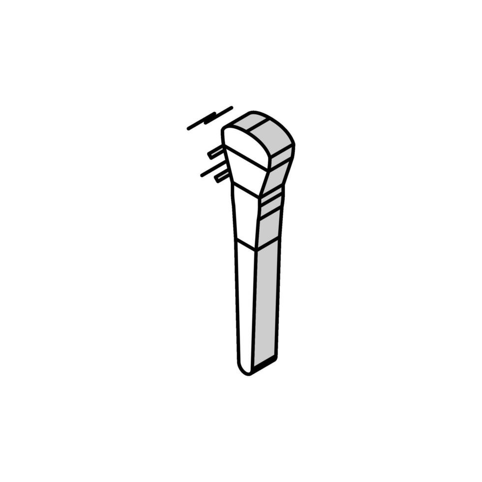 brush accessory isometric icon vector illustration