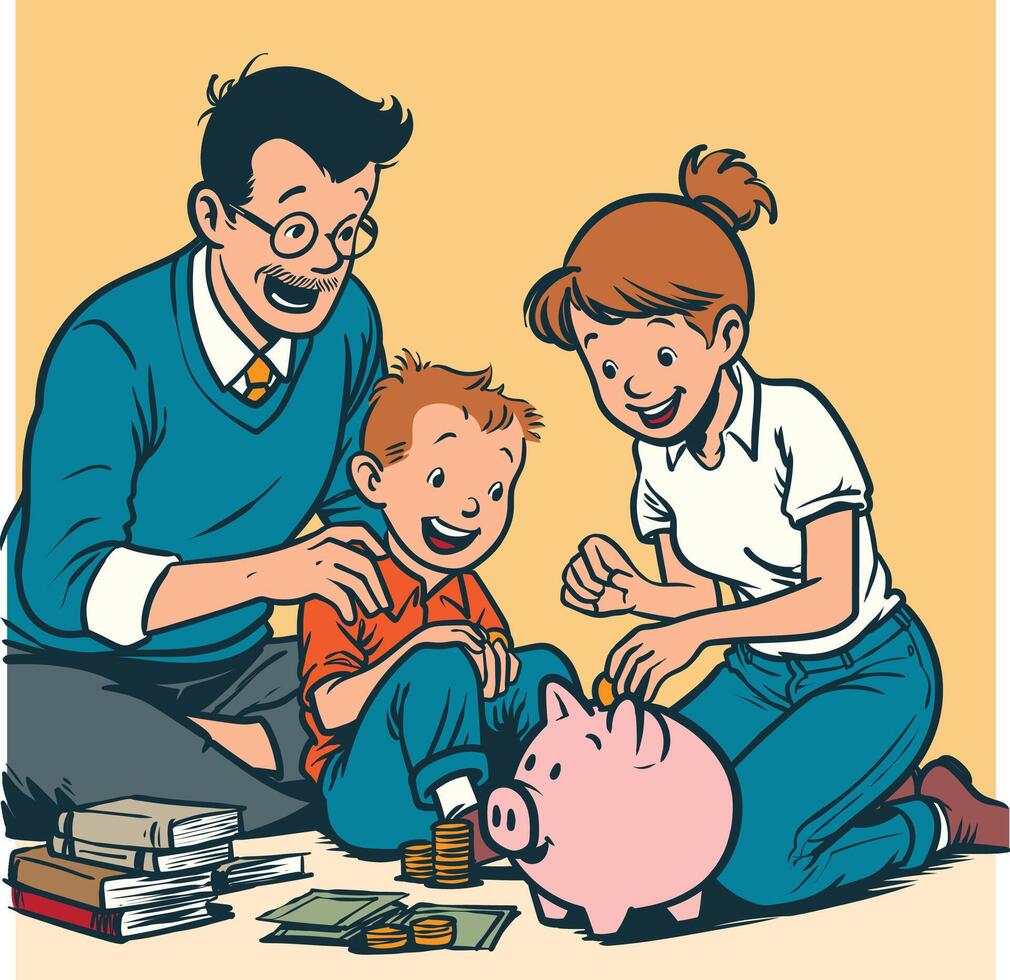 Family Finance Literacy vector