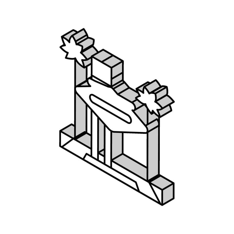 las vegas isometric icon vector illustration