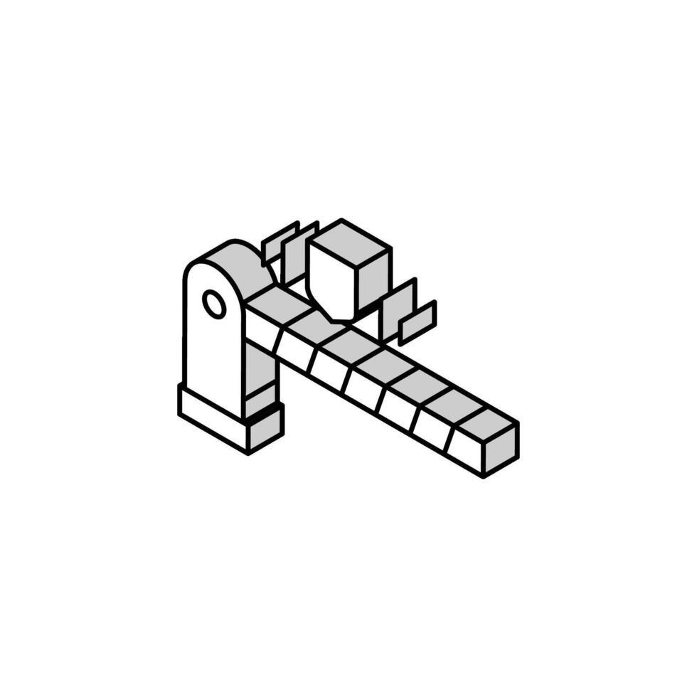 intercom device isometric icon vector illustration