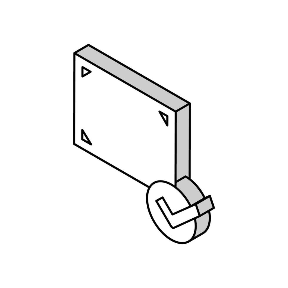 approved qr code isometric icon vector illustration