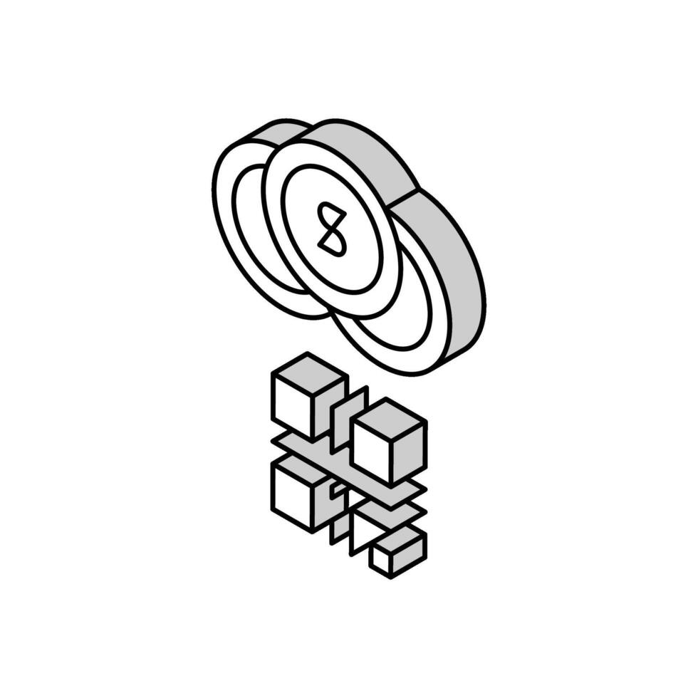 qr code for payment isometric icon vector illustration