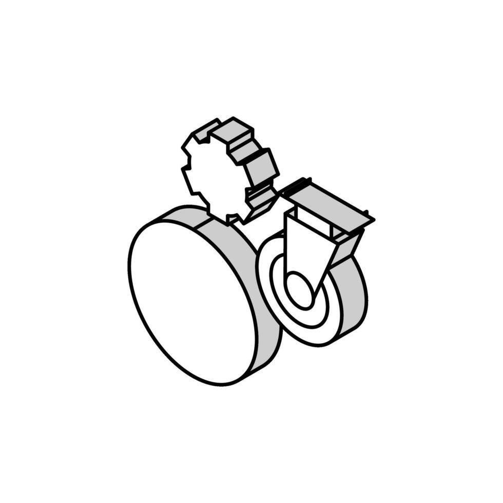 polyurethane elastomer isometric icon vector illustration