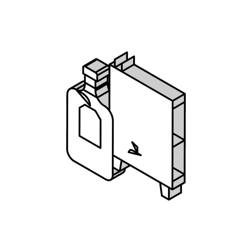 homemade alcohol isometric icon vector illustration