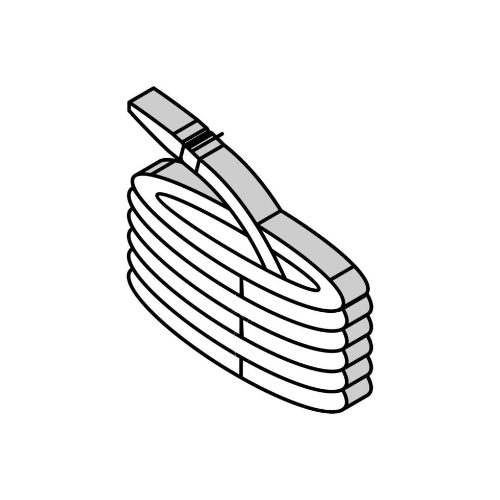 garden hose isometric icon vector illustration