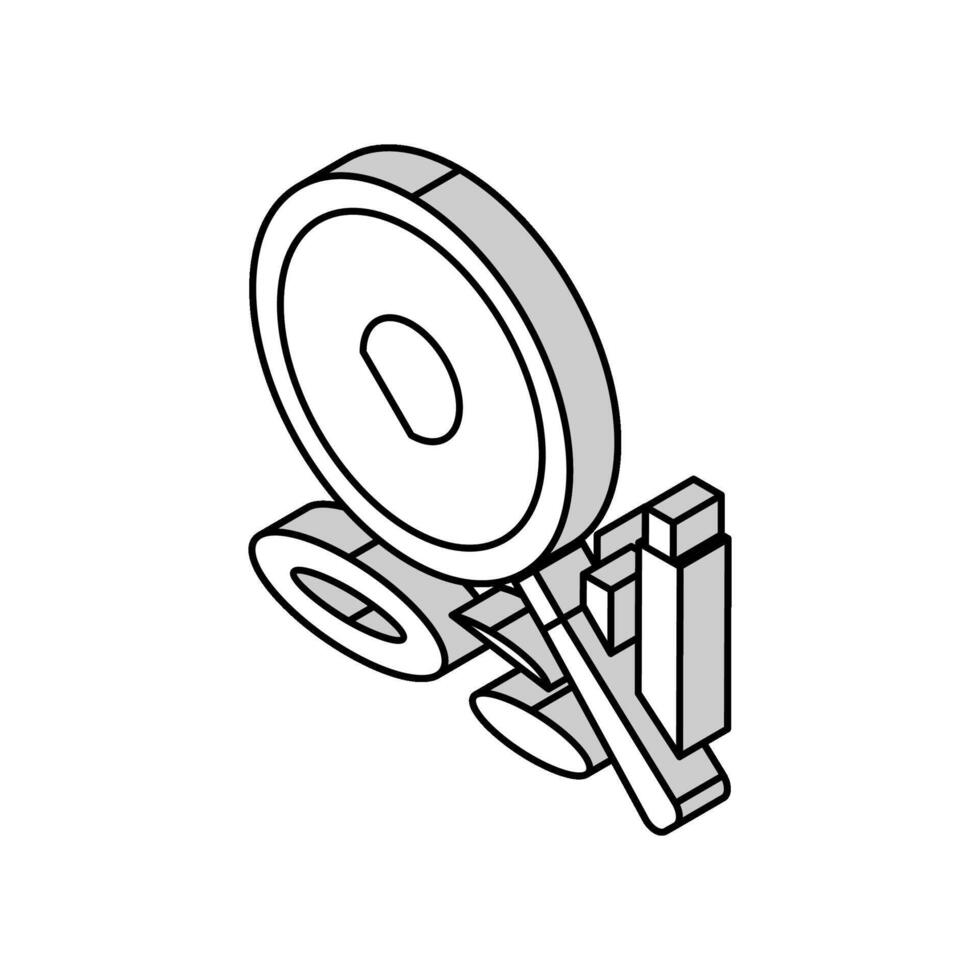 teflon ptfe thermoplastic isometric icon vector illustration