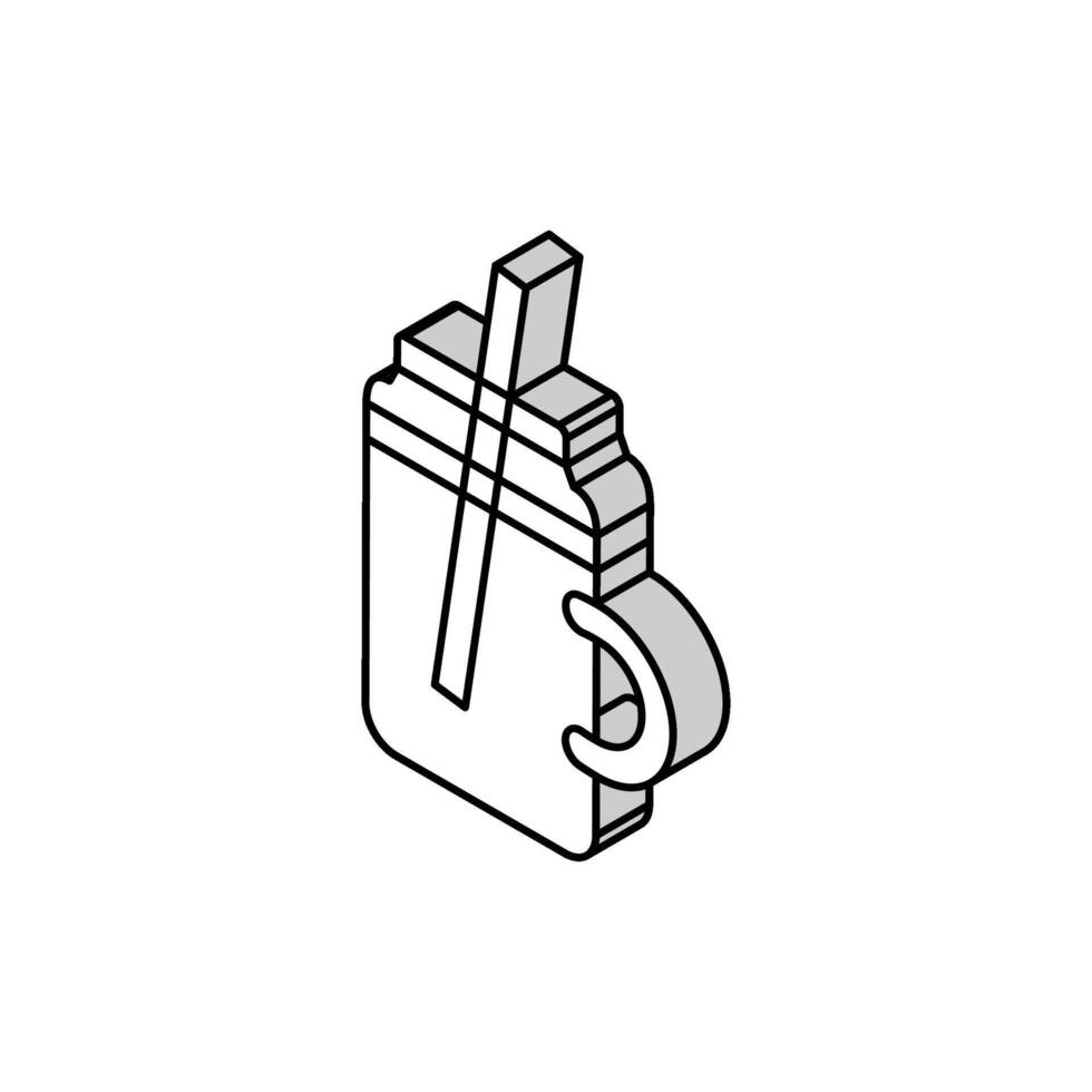 detox vegetarian drinks isometric icon vector illustration