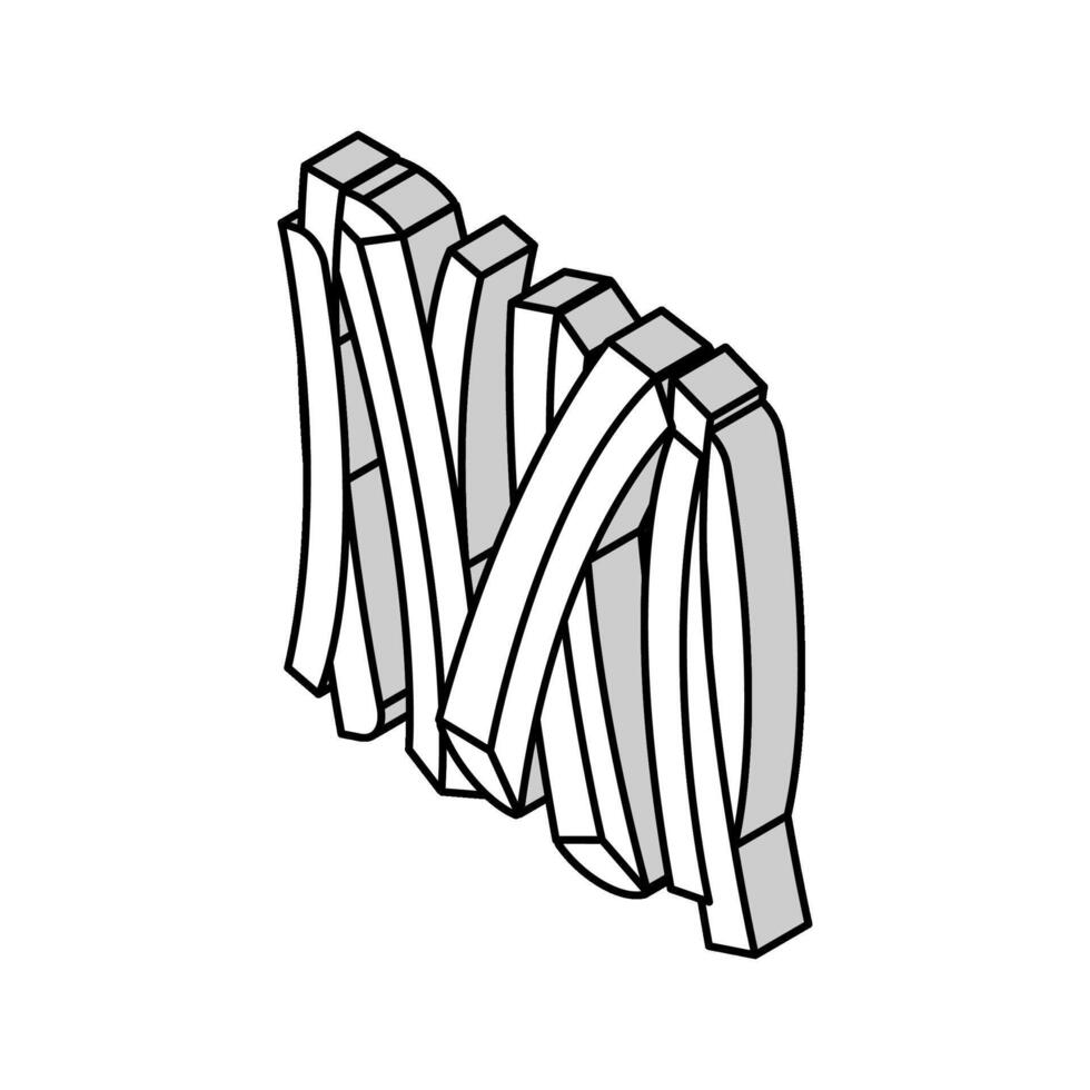 palos Zanahoria isométrica icono vector ilustración