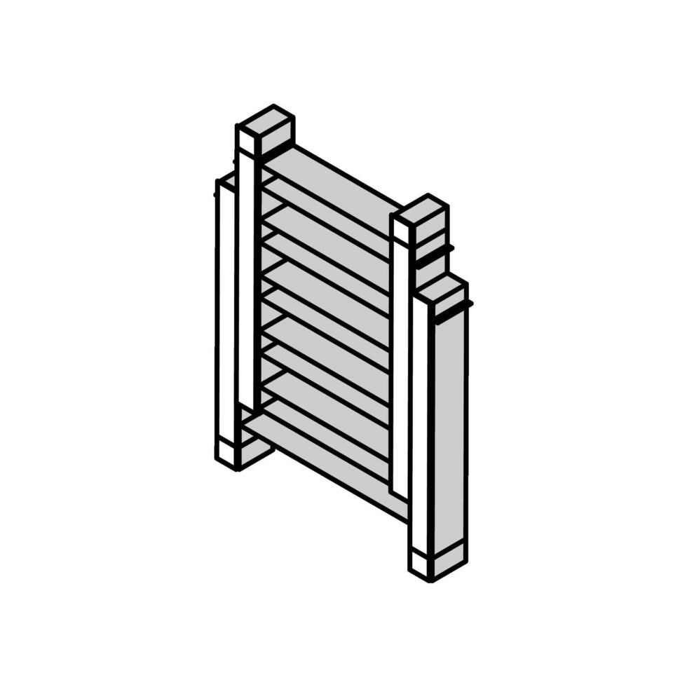 ladder equipment isometric icon vector illustration