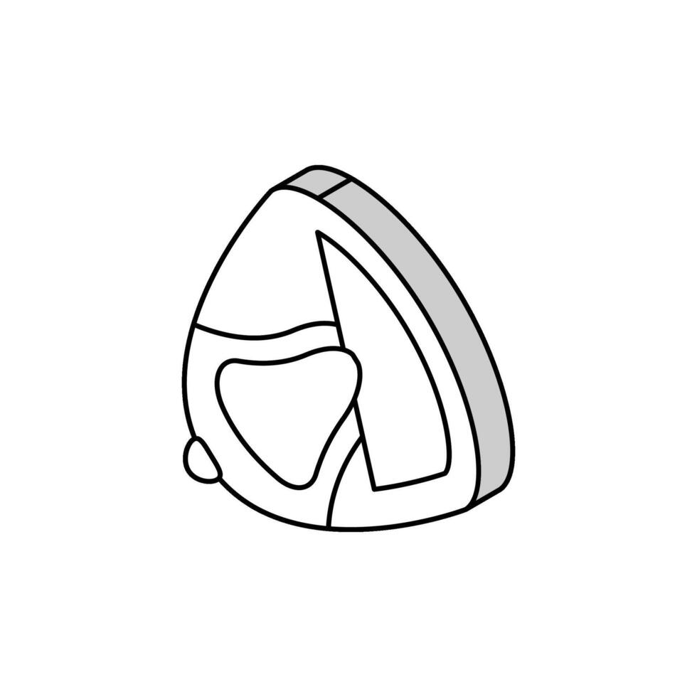 maíz semilla isométrica icono vector ilustración