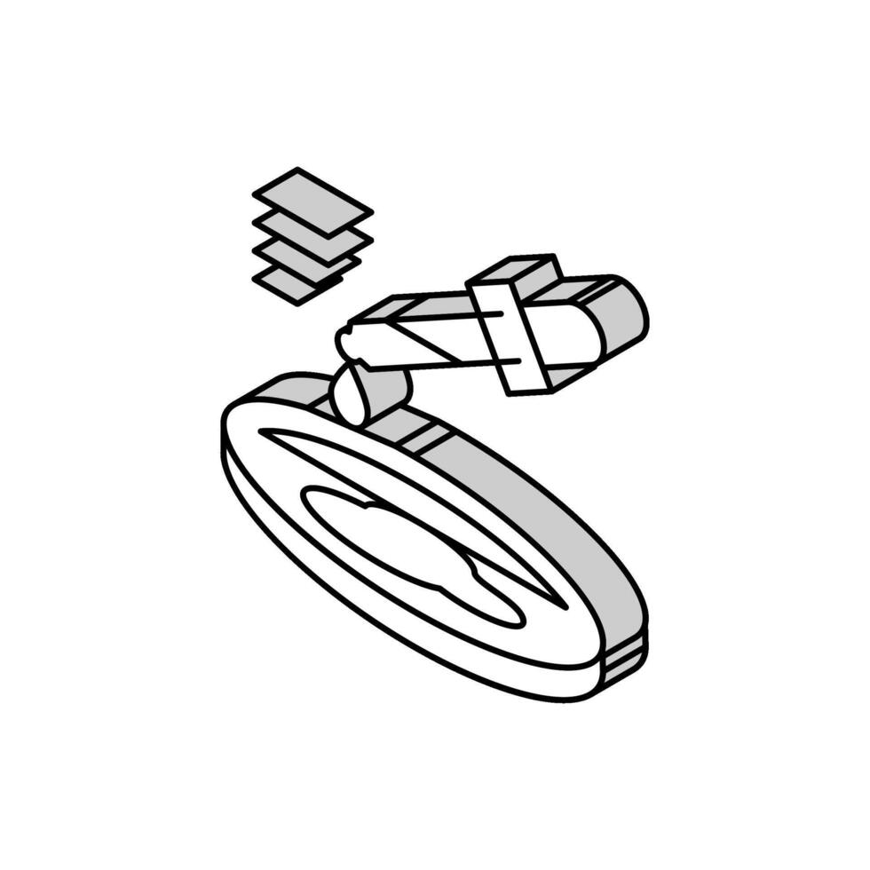 test blood analysis isometric icon vector illustration