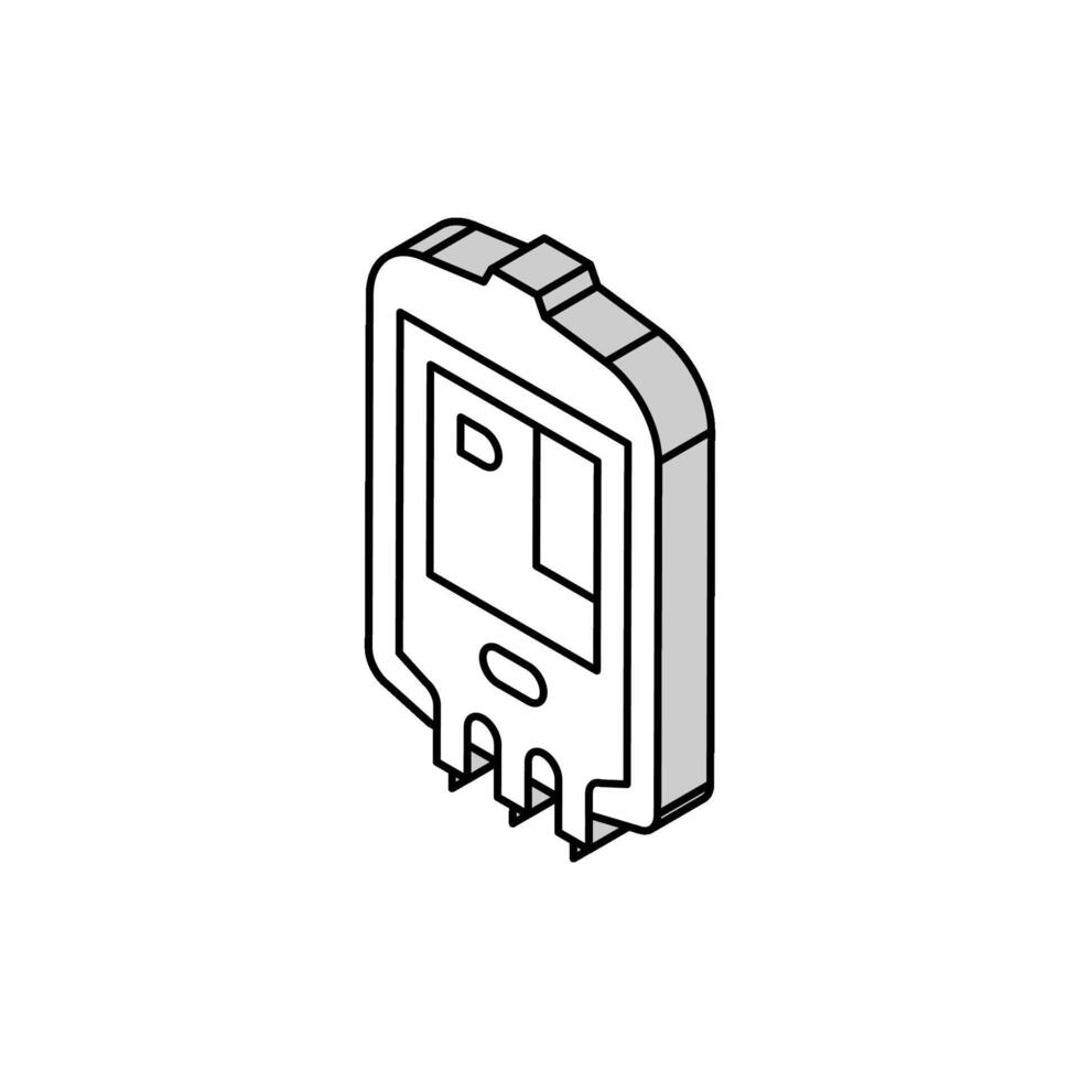 plasma packaging isometric icon vector illustration