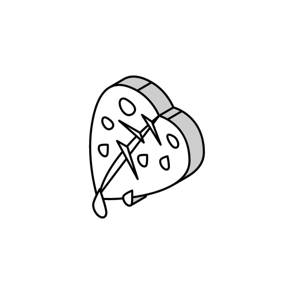 fresh leaf isometric icon vector illustration