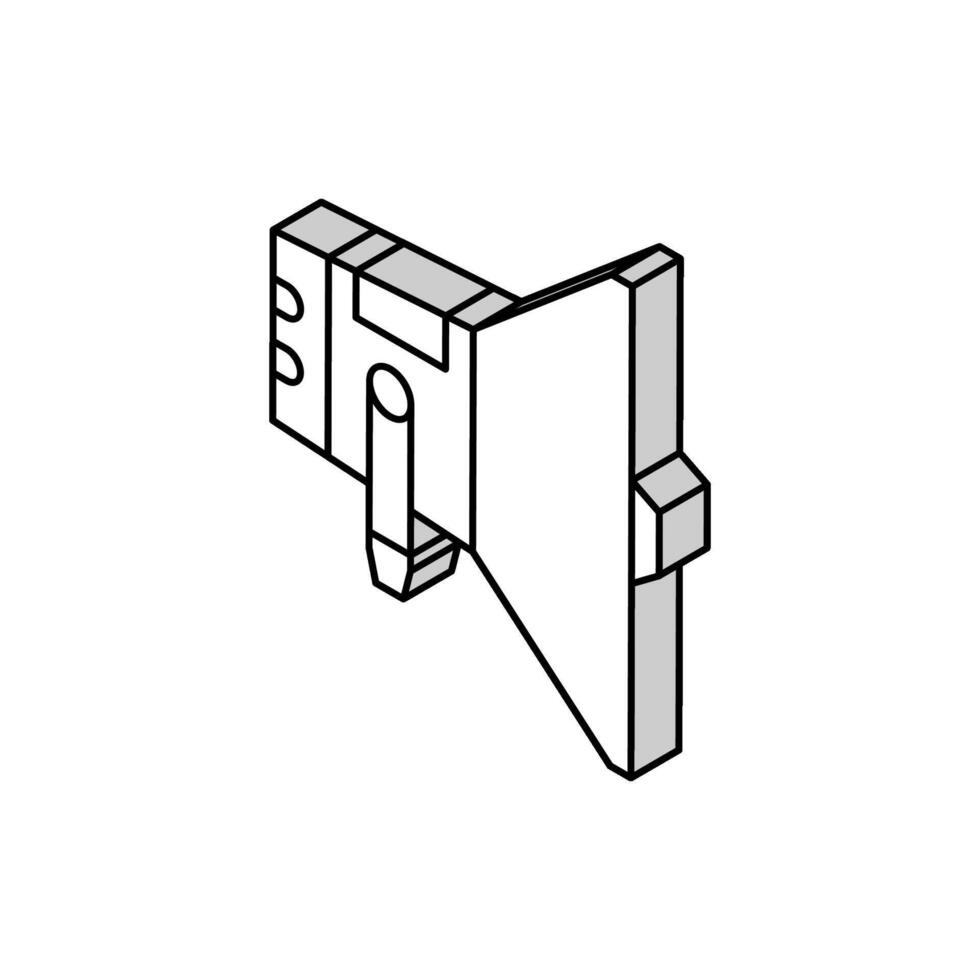 Ilustración de vector de icono isométrico de dispositivo de altavoz