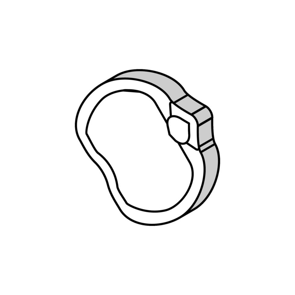 garbanzo semilla isométrica icono vector ilustración