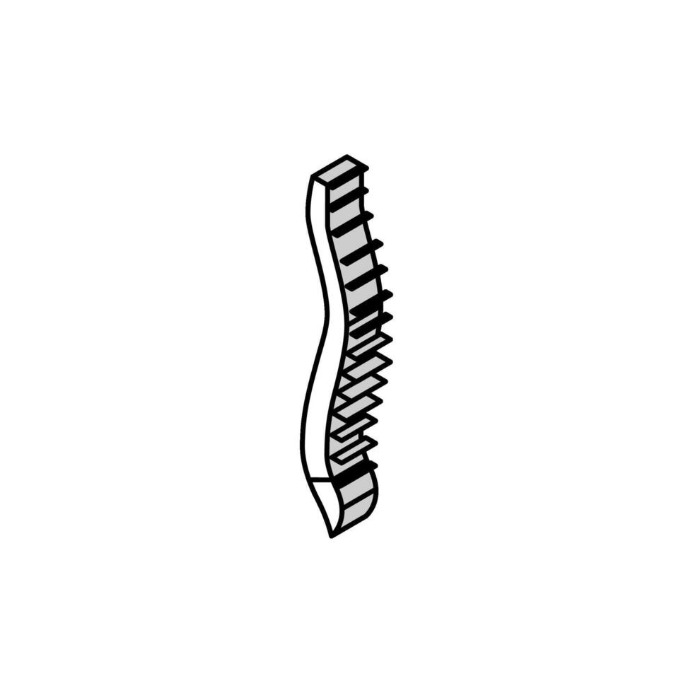 spine bone isometric icon vector illustration