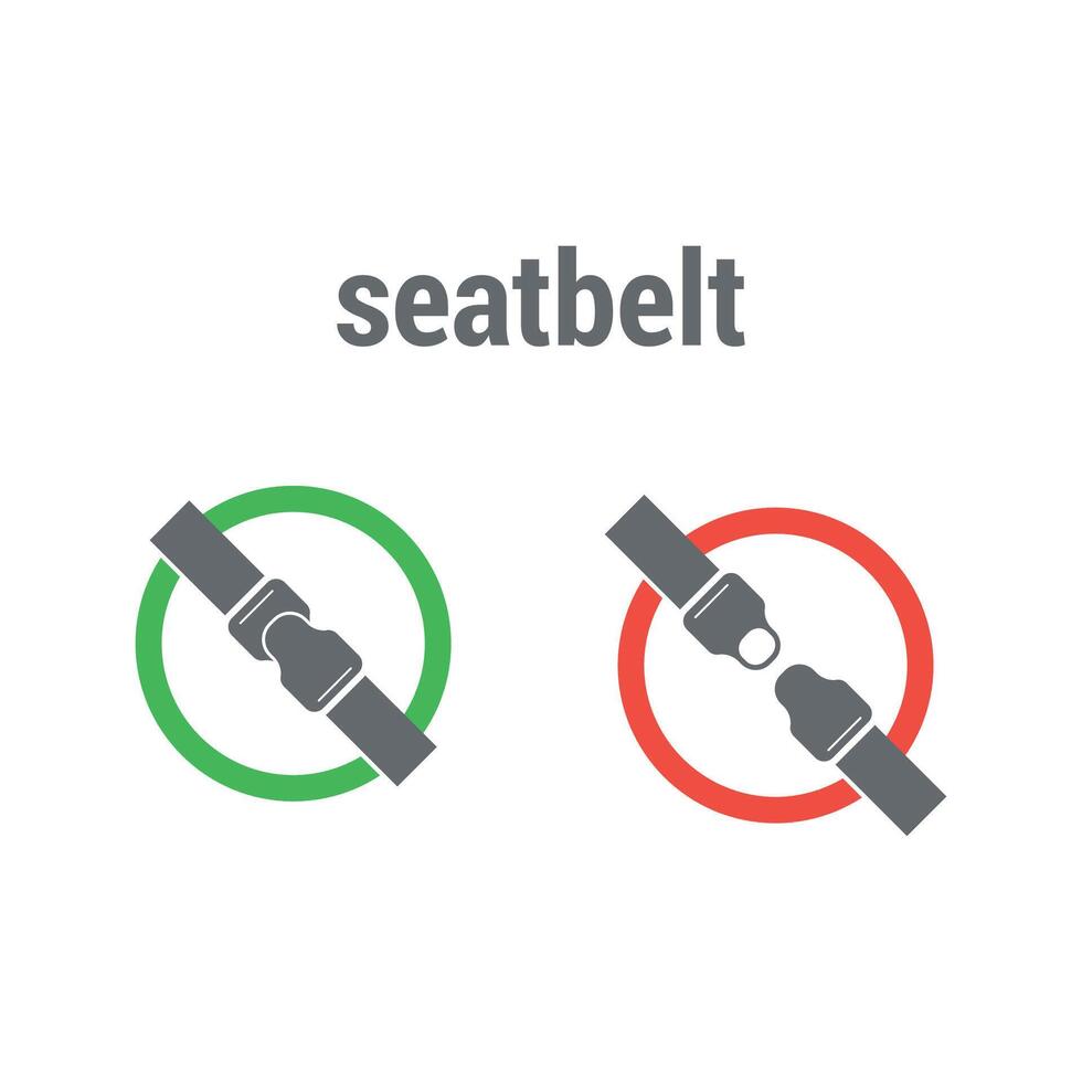 vector illustration of seat belt design.
