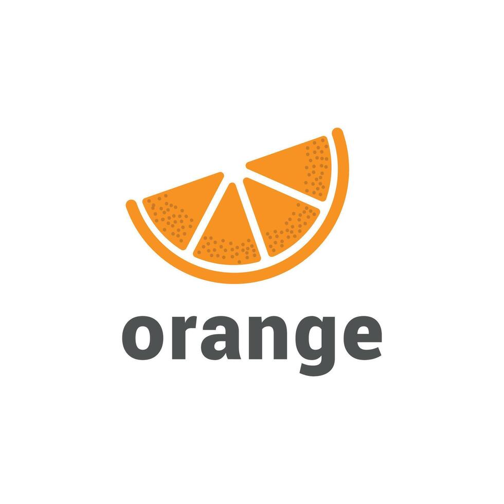 vector template design of orange slices