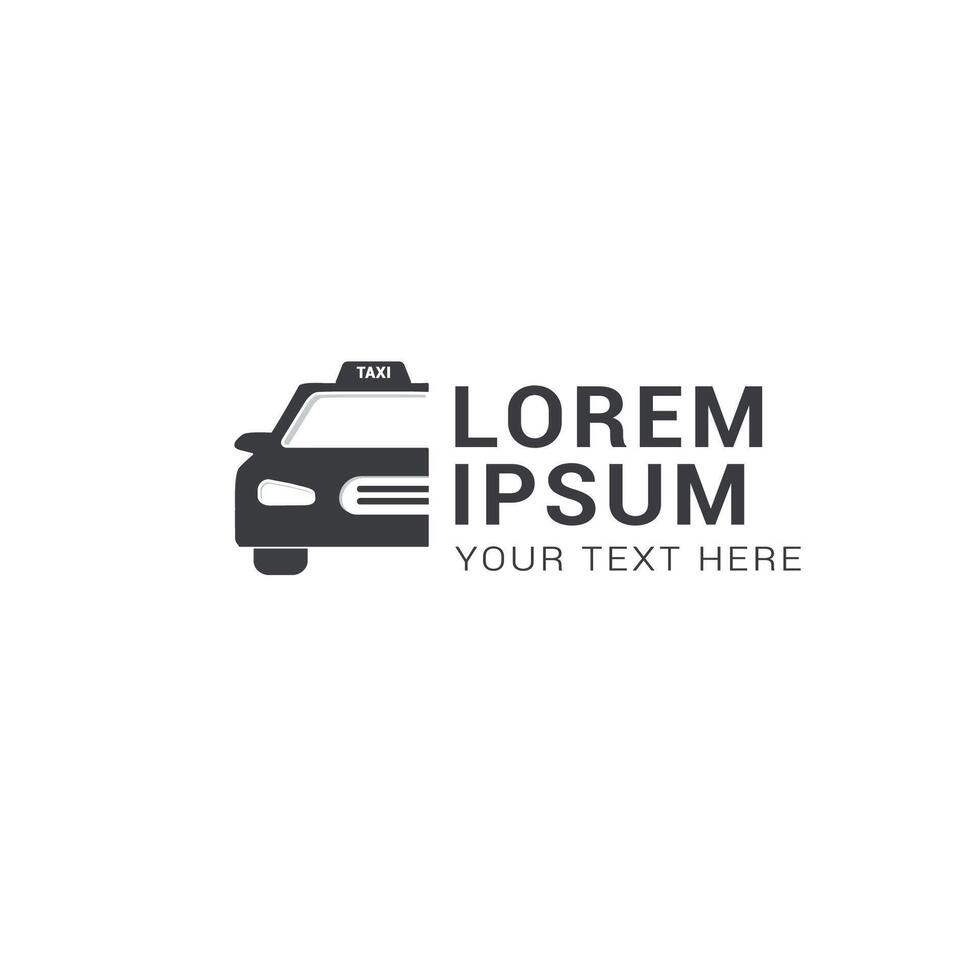 vector logo design taxi service concept.