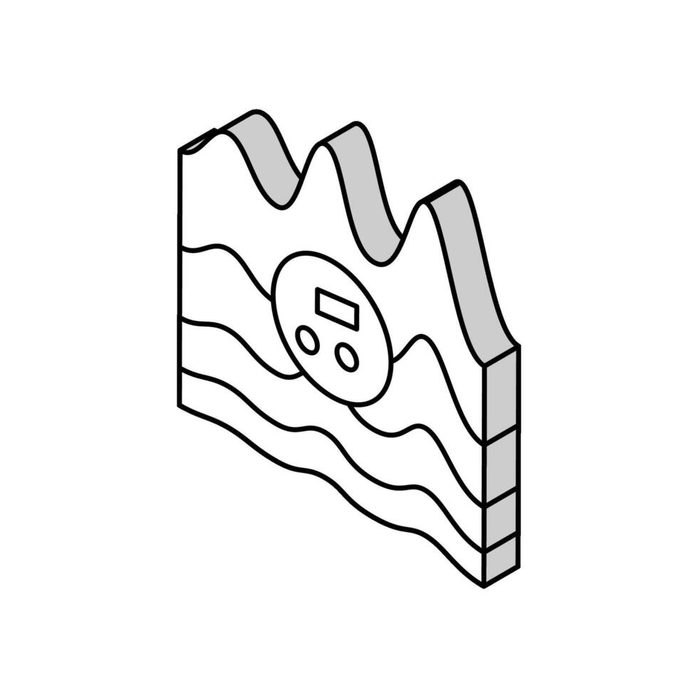 tono música isométrica icono vector ilustración