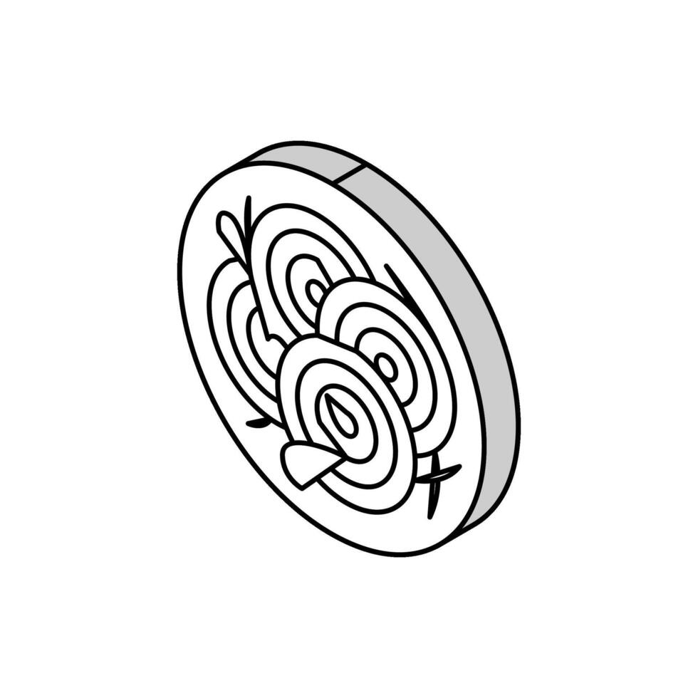 plato pasta isométrica icono vector ilustración