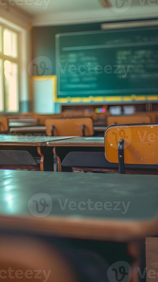 AI generated Back to school, Classroom Hustle, background image, generative AI photo