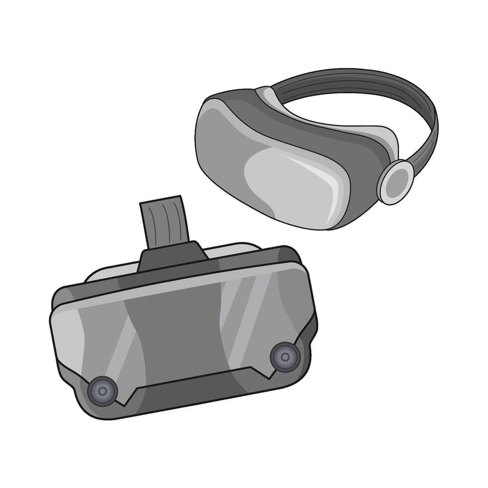 illustration of virtual reality glasses vector