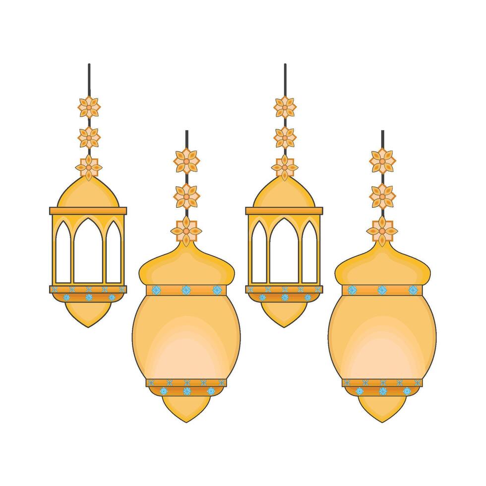 illustration of ramadan lantern vector