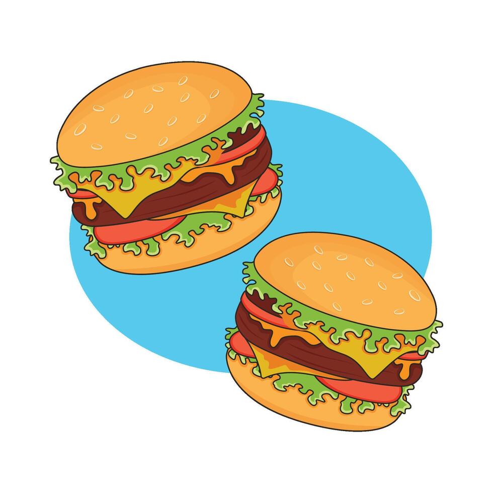 illustration of burger vector