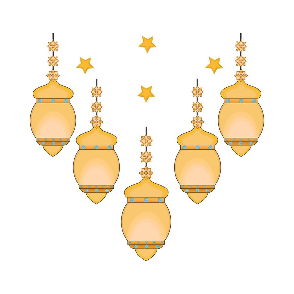 illustration of ramadan lantern vector