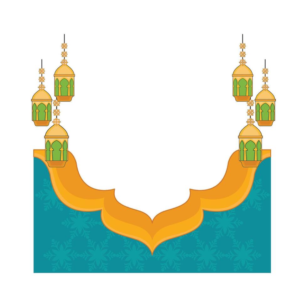 illustration of ramadan frame vector