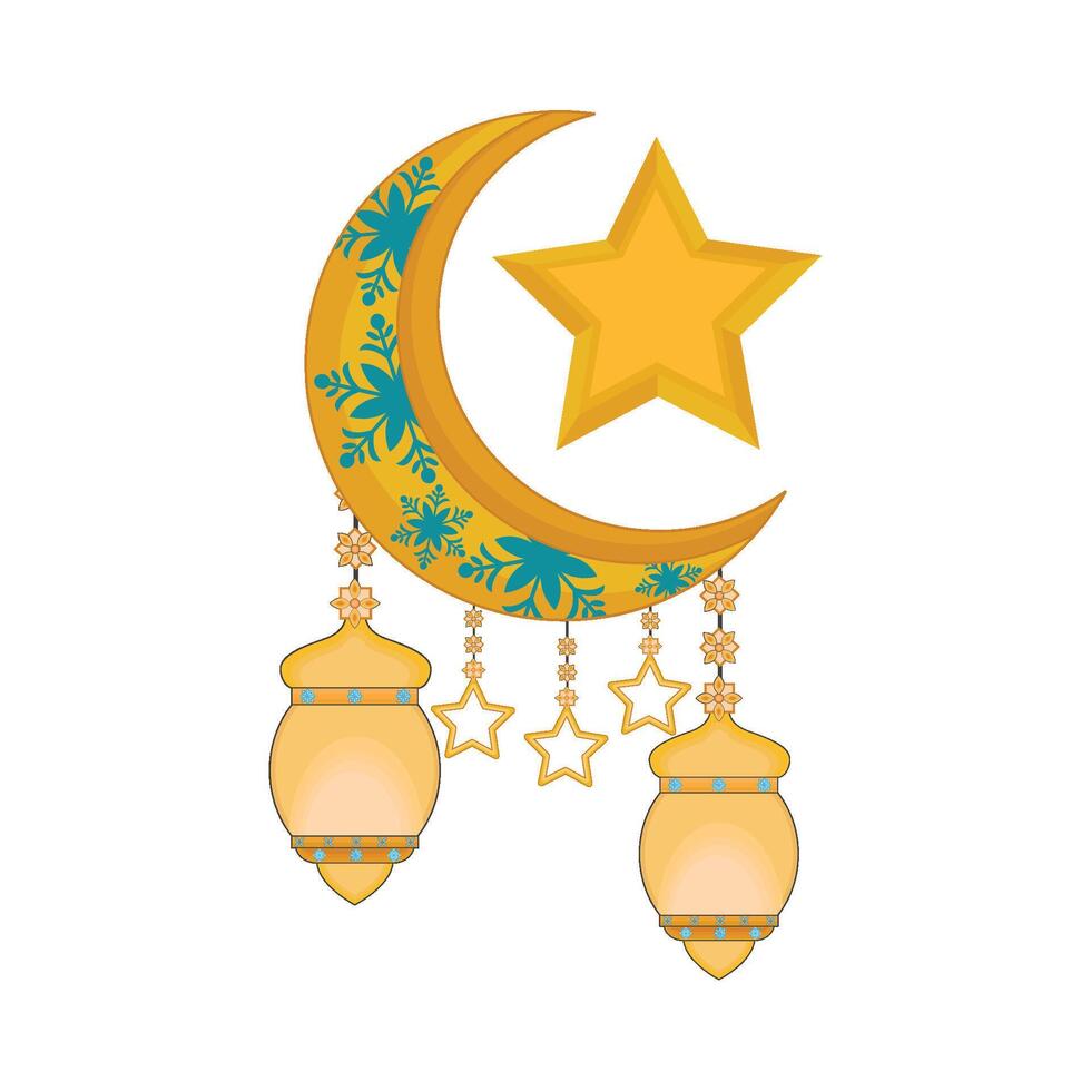 illustration of ramadan lantern vector