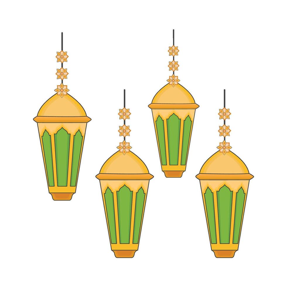 illustration of ramadan lantern vector