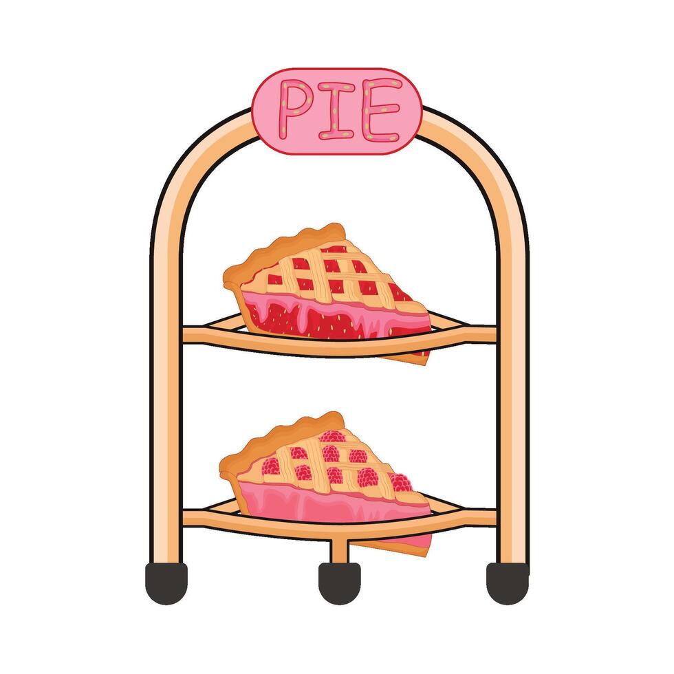 illustration of pie vector